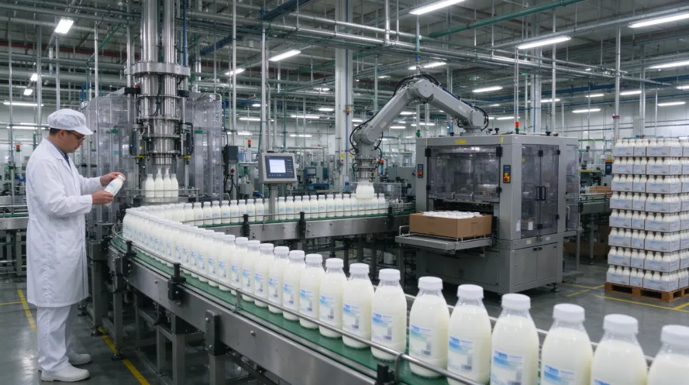 milk and yogurt production line