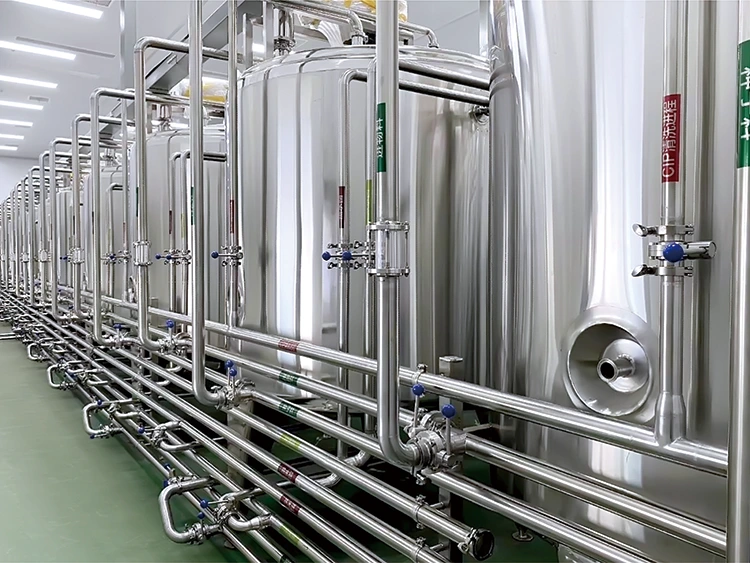 Intop made a milk and yogurt production line for a customer in Vietnam